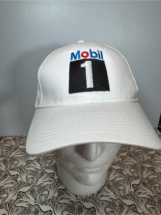 Port and Company Other - Mobil 1 White Baseball Cap with Embroidered Logo 🏎️ 💨  NWOT